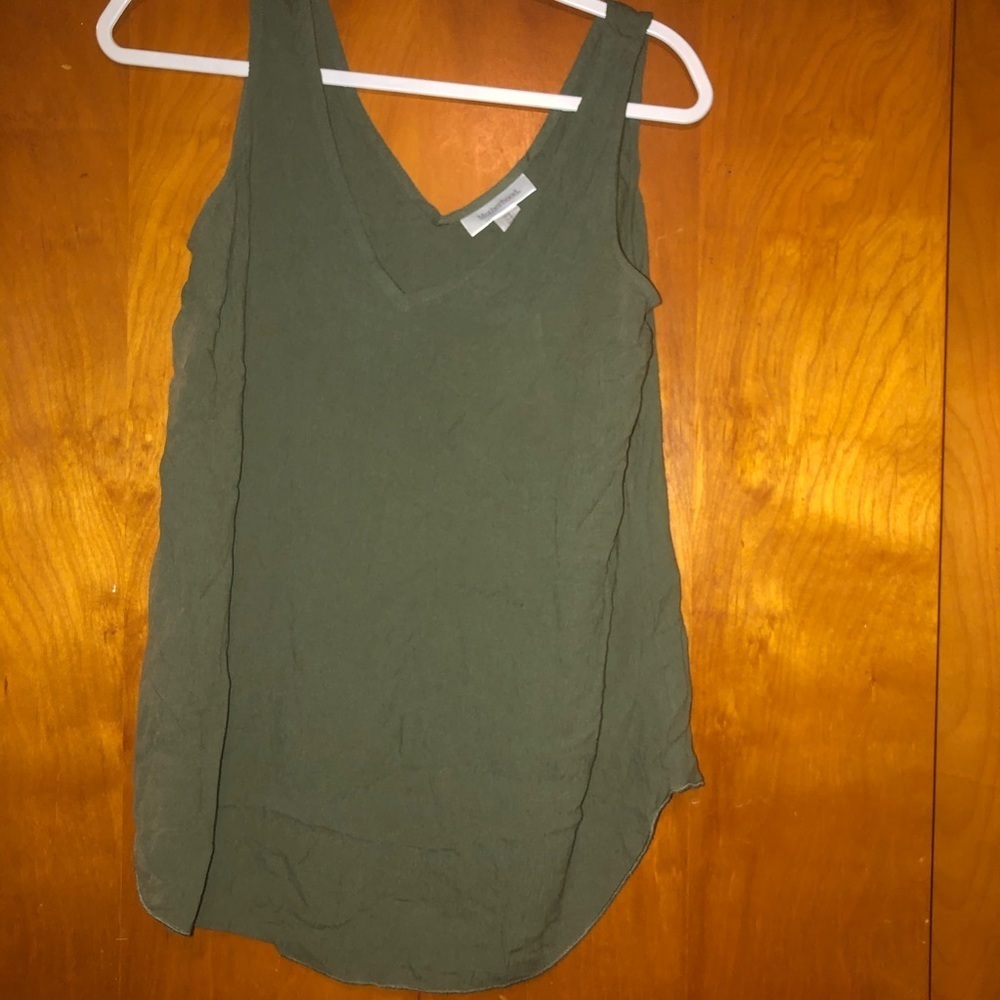 𝅺Motherhood maternity olive green tank top small s